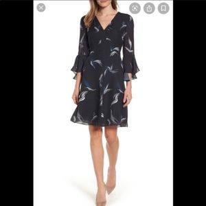 $300 Nordstrom 💯Silk Dress with Bell sleeves